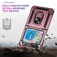 thumbnail image 2 of SaniMore Tri-layer Case for Samsung Galaxy Z Flip 5 6.7" 2023, 360° Rotating Holder/Kickstand Rugged PC Back + TPU Bumper Magnetic Car Mount Anti-fingerprint Heavy Duty Protective Case, Rosegold, 2 of 8