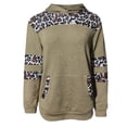 thumbnail image 4 of Moda mujer casual manga larga con capucha leopardo patchwork señoras tops sudaderas Fridja  FKASFK5904, 4 of 4