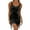 Black, variant on Sleeveless Women Slim Fit Lace-Up Mini Dress Party Bandage Dress