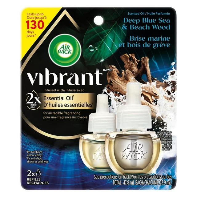 AIR WICK® SCENTED OIL - Refill - Vibrant™ Deep Blue Sea & Beach Wood
