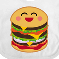 thumbnail image 4 of Inktastic Hamburger Kawaii Boys or Girls Baby Bib, 4 of 4