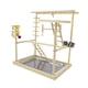 thumbnail image 2 of Play Play Stand Parrot Playground con swing de escalera, ejercicio, loro Playstand Play Stand para periquitos de, 2 of 9