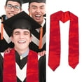 thumbnail image 5 of Cheers US Unisex Adult Graduation Stole Plain Graduation Honor Stole Angled End With Trim Unisex Adult, 5 of 7