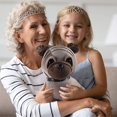 thumbnail image 4 of Koltose by Mash - Pug Stuffed Animal, 12” inch Dog Plushie, Brown/Gray, 4 of 7