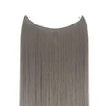 thumbnail image 3 of Long Straight 3/4 Full Head One Piece 20 inchs Invisible Wire Hair Extensions For Women High Temperature Synthetic Hairpieces, 3 of 6