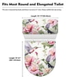 thumbnail image 4 of HELLHERO Flower and Bird Stylish for Toilet Stretch Toilet Cover Elastic Edge Soft Reusable, 4 of 5