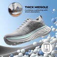 thumbnail image 2 of Zapatillas para correr de mujer NORTIV 8 Gris Talla 8 con amortiguación, 2 of 9
