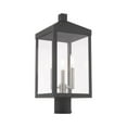 thumbnail image 4 of Livex Lighting - Nyack - 3 Light Outdoor Post Top Lantern in Mid Century Modern, 4 of 7