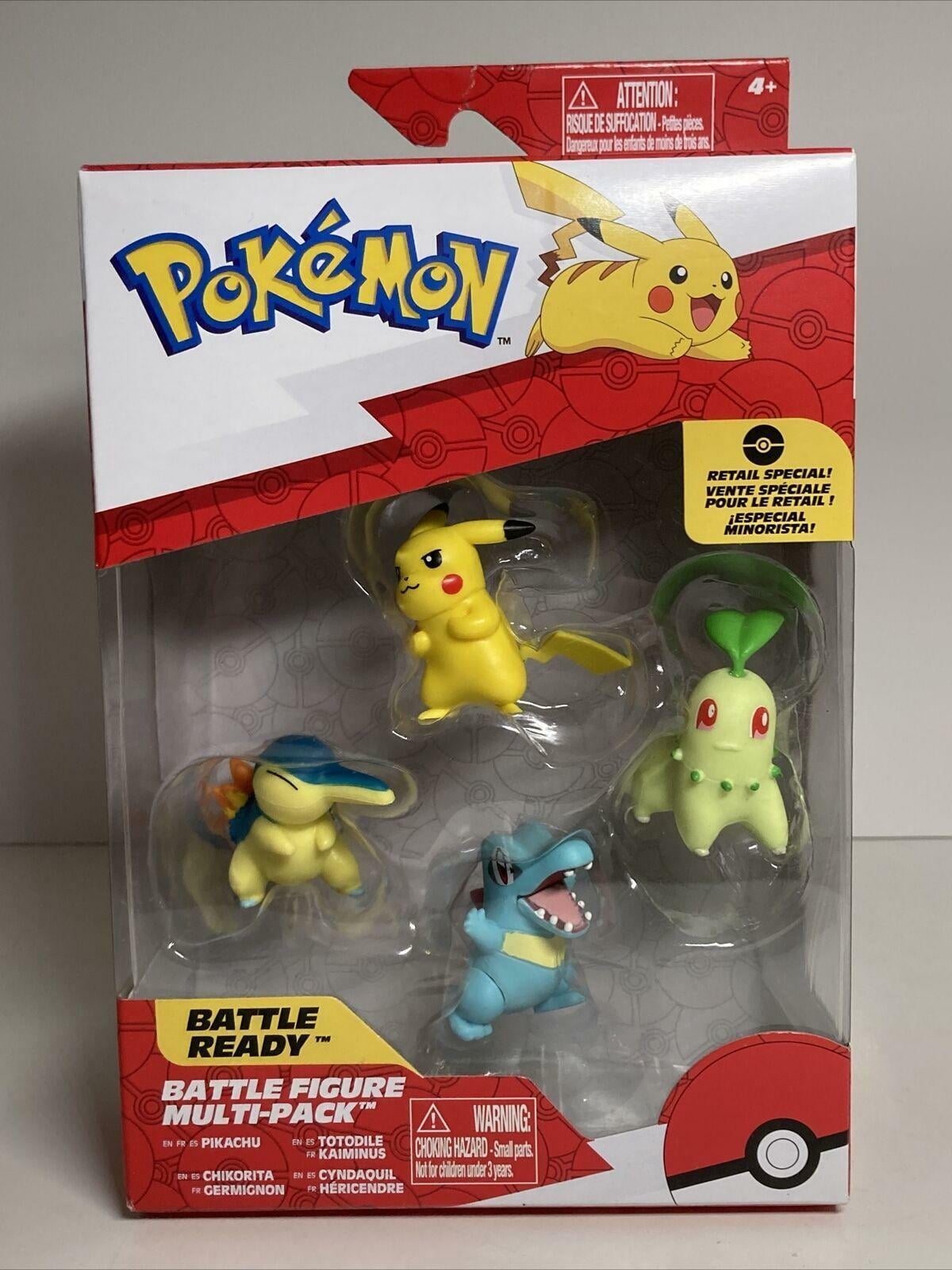 Pokemon Deluxe Action Figure Set, 6 Pieces - Pichu, Duskull, Shinx