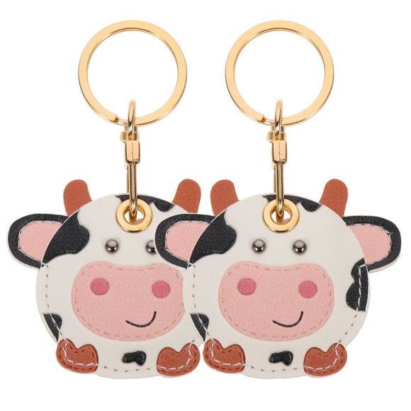 2pcs Multi-functional Cartoon Pattern Key Chain Wear-resistant Cover Compatible With Apple Airtag