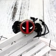 thumbnail image 1 of Deadpool Black Leather Pull String Adjustable Superhero Bracelet, Jewelry-94-B, 1 of 2