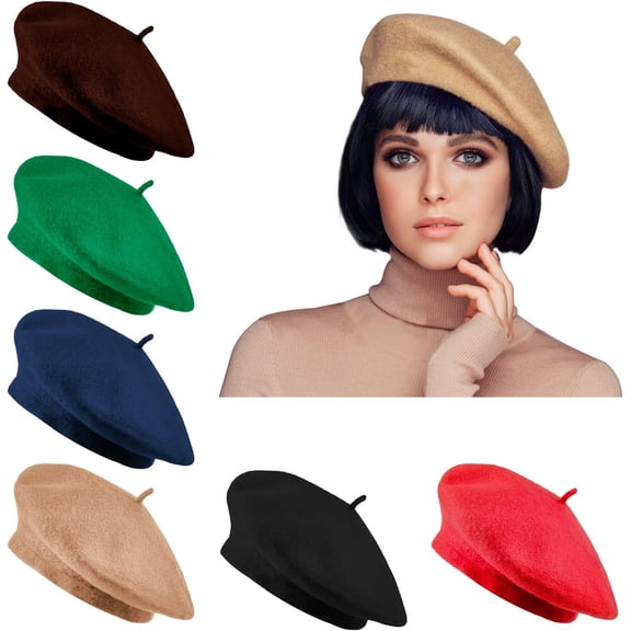 Minzimin 1PCS Beret, French Beanie, Outdoor, Winter, Fashion Lady Hat