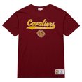 thumbnail image 2 of Men's Mitchell & Ness Wine Cleveland Cavaliers Hardwood Classics Felt Applique Slub T-Shirt, 2 of 5