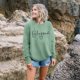 thumbnail image 2 of Sudadera UNIQUEONE Blessed para mujer con estampado de letras, 2 of 6