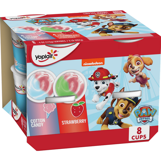 Yoplait Kids Strawberry and Cotton Candy LowFat Yogurt, Variety Pack
