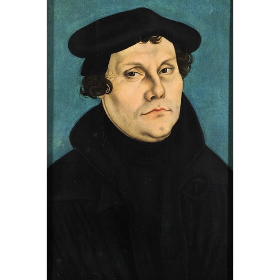 24x36 gallery poster, Martin Luther (1529) by Lucas Cranach the Elder