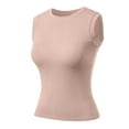 thumbnail image 4 of Women's Casual Sleeveless Tank Tops With Built In Bra Round Neck For Summer Outdoor Music Festival And Daily Wear, 4 of 9