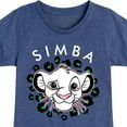 thumbnail image 3 of The Lion King - Cheetah Print - Simba - Toddler & Youth Girls Short Sleeve Graphic T-Shirt, 3 of 5