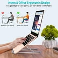 thumbnail image 3 of Babacom Support Ordinateur Portable, Support PC Portable con 9 niveles ajustables, Refroidisseur y Ventilación de Aluminio Compatible con MacBook, Dell, Lenovo, HP, Otros Laptops Tablets 10” - 15.6” Ormromra QH-205, 3 of 8