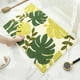 thumbnail image 4 of Yhmxh Alfombrillas de baño para baño Alfombra de baño Alfombra antideslizante para baño con diseño de hojas y plantas, absorbente, para puerta de entrada, para dormitorio Decoración del baño, 4 of 5