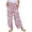 Pink, variant on SnZhen Woman Wide Leg Pants Women Casual Loose Printed Pocket Wide Leg Pants