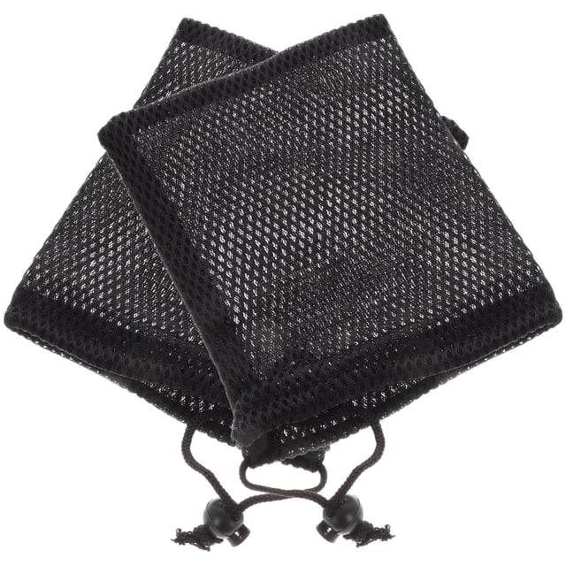 RUNROTOO 2Ud Bolsas De Cordón Reutilizables En Negro Para Guardar Cubos Puzzle Y Artículos Pequeños
