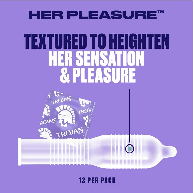 trojan pleasure pack lubricated latex condoms Trojan Pleasure Pack Lubricated Premium Latex Condom - 3 Ea, 6 Pack