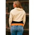 thumbnail image 1 of ABPHQTO Top festivo de Halloween de cuello alto naranja para mujer, 1 of 5