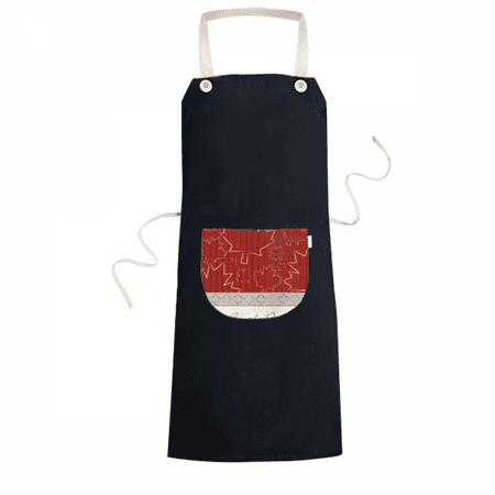 

Maple 4th Of July Happy Canada Day Apron Bib Sarong Cooking Baking Kitchen Pocket Pinafore