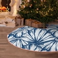 thumbnail image 5 of Fotbe Blue Shells Pattern Christmas Tree Skirt, Tree Skirts Plush Christmas Decorations, Christmas Tree Skirts Xmas Decorations Holiday Party Decor-30", 5 of 6