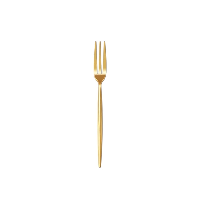 Youkk Fruit Fork Snack Cake Candy Mirror Surface Tableware Kitchen Gadgets Solid Toothpicks Party Accessories Gold