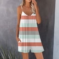thumbnail image 5 of HomeGardon Summer Clearance Women's Summer Casual Rompers Sleeveless Loose Spaghetti Strap Short Jumpsuits Overalls Trendy Outfits With Pockets, 5 of 5