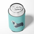 thumbnail image 4 of Caroline's Treasures BB3717CC Bearded Collie Checkerboard Blue Can or Bottle Hugger, Can Hugger, multicolor, 4 of 5