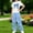 Blue, variant on Girls 2 Piece Outfit Sequin Bow Print Short Sleeve Top and Elastic Waist Cargo Wide Leg Pants Casual Summer Set Blue Size 10