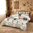 thumbnail image 3 of meiyoeat Rustic Western Aztec Print Duvet Cover Queen For Adults,Desert Botanical Cactus Queen Bedding For Men Women,Reversible,3-Piece(No Comforter), 3 of 6