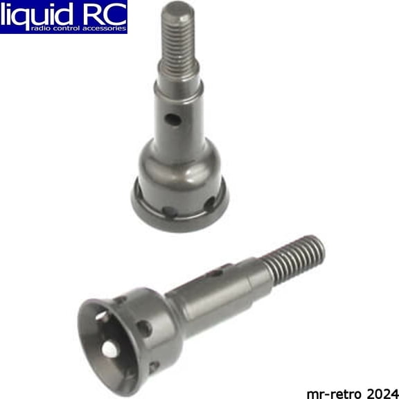 Tekno RC 6270RA Aluminum Stub Axles (rear 7075 hard ano EB410 2 pieces)