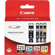 Canon, CNMPGI225CLI226, PGI225/CLI226 4/pack Ink Tank Cartridges, 4 / Pack
