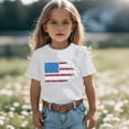 thumbnail image 4 of Byoo Toddler Girl Patriotic Fighter Jet Flag Tee Shirt 4th Of July Independence Day Short Sleeve Tshirt, 4 of 6