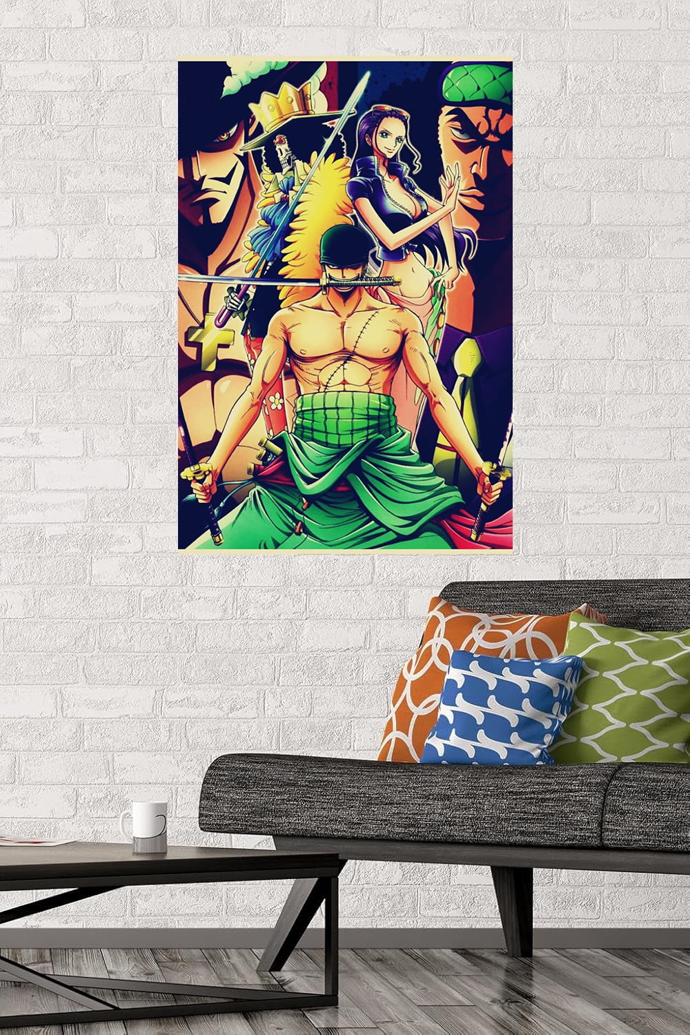 One Piece Poster Wall Poster, Anime Poster 11.8 X 16.5 In, Kraft