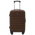 thumbnail image 3 of Wrangler 3-piece Luggage Set with Cup Holder and USB Port, Toffee, 3 of 9