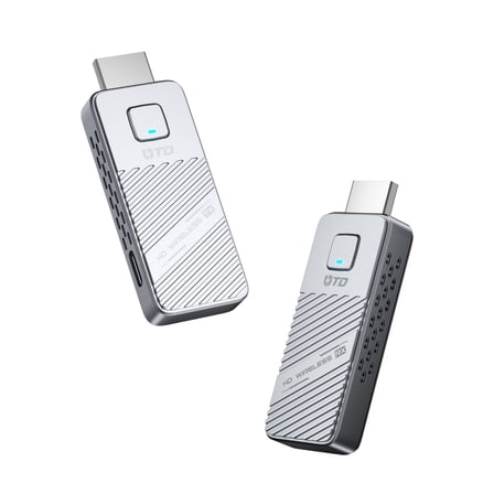 Jesscasday High Performances Wireless Display Adapter Type C HDMIs Transmitter Receiver Compatible for Multiple OS Systems 50M