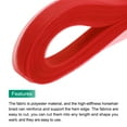 thumbnail image 4 of Uxcell 50 Yards Stiff Horsehair Braid 0.6 inch Wide Polyester Boning Sewing Wedding Dress Dance Red, 4 of 6