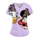thumbnail image 3 of Ropa de hospital de bolsillo de Disney para mujer, uniforme de enfermera, camisetas para mujer, camisetas de Mickey para mujer 2023, camisetas con cuello en V, camisetas de Minnie Mouse, 3 of 5