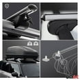 OMAC Roof Rack Cross Bars for Car, SUV, Truck, Fits Raised Roof Rails, 47 inches, Aluminium, 165