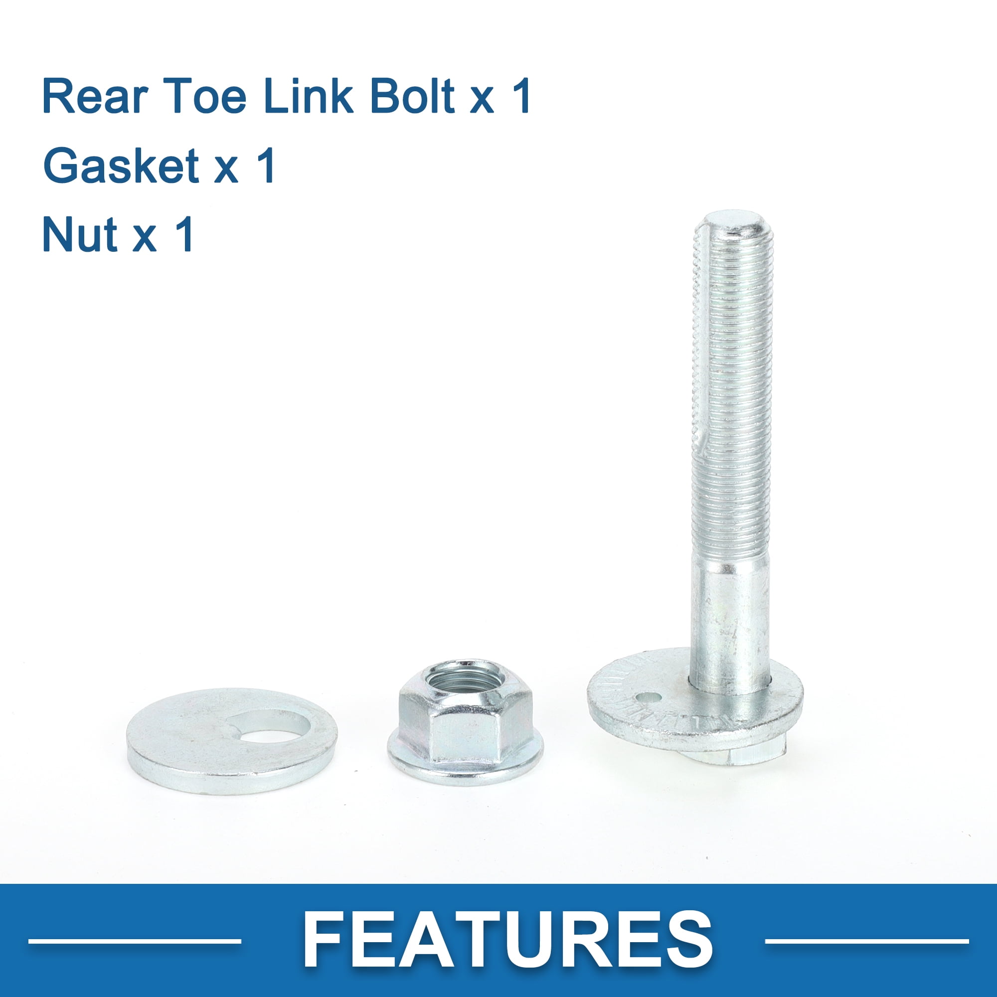 Unique Bargains Camber Alignment Bolt Kit Metal Silver Tone For Lancer 2006-2017