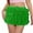 Green, variant on Skirts For Women Summer Solid Color Ruffle Lace Elastic Waist Bow Front Micro Mini Skirt Outwear,Orange,M