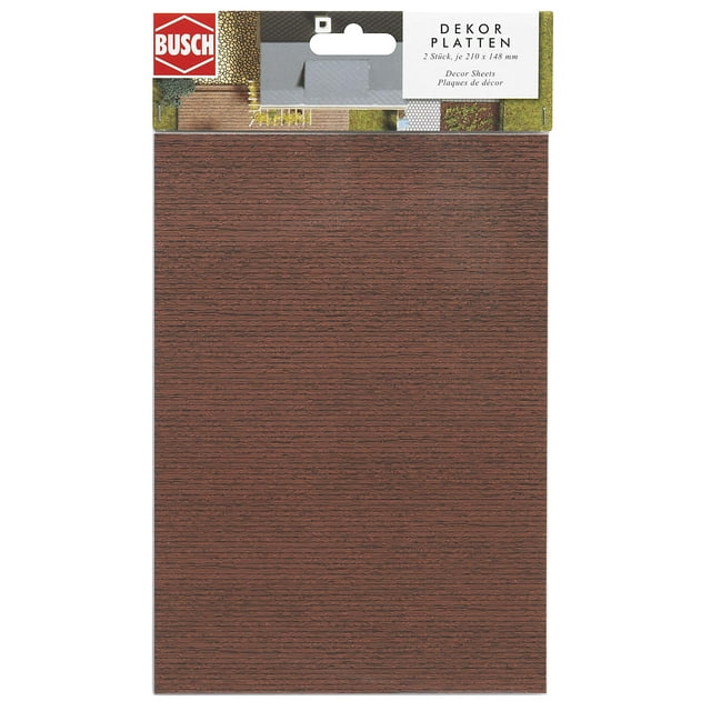 Tablas de madera laminada para maqueta HO Scale Scenery Busch 7039