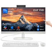 HP 23.8" FHD Touchscreen All-in-One Desktop Computer, Core i3 N300 Processor, 8GB RAM, 512GB SSD, Wi-Fi 6, Windows 11 Pro, w/Wired Keyboard & Mouse, Pc for Office and Business
