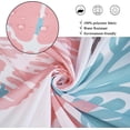thumbnail image 4 of Nautical Coastal Shower Curtain, Blue Pink Ocean Beach Seashell Starfish Themed Bathroom Curtain Waterproof Fabric Machine Washable with Hooks, 72" Wx72 L, 4 of 6