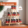 thumbnail image 4 of Plant Stand Indoor Plant Shelf Outdoor bamboo Plant Rack, 3 Tiers Ladder Plant Holder Flower Stand for Living Room Balcony Garden Patio,Living Room  Home Decor for Gardening Gifts (Natural), 4 of 14
